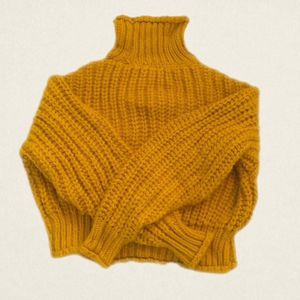 H&M Mustard Turtleneck Sweater
